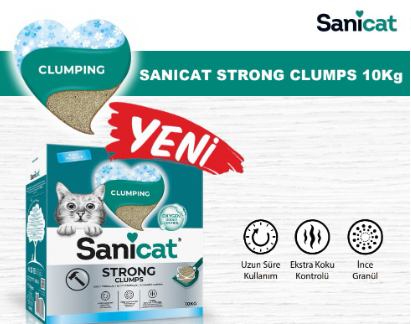 SaniCat - SANICAT STRONG CLUMPS 10KG