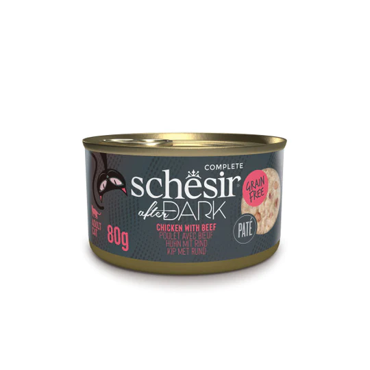 Schesir - SCHESIR AFTER DARK CAN PATE TAVUK&SIĞIR ETLİ 80G