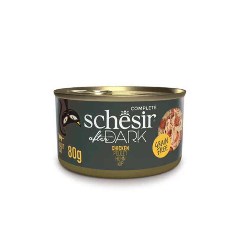 Schesir - SCHESIR AFTER DARK CAT CAN TAM GIDA TAVUK 80G