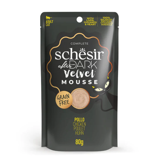 Schesir - SCHESIR AFTER DARK CAT POUCH MOUSSE TAVUK 80G