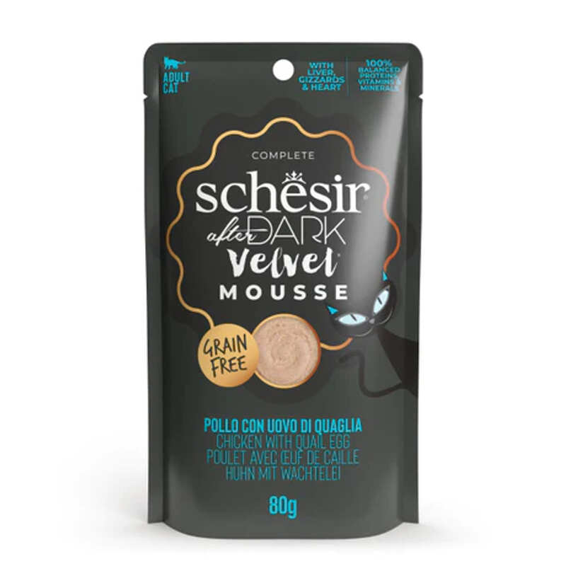 Schesir - SCHESIR AFTER DARK CAT POUCH MOUSSE TAVUK&SIĞIR ETLİ 80GR