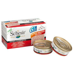 Schesir - Schesir C103 Multipack Ton Balıklı Ve Karides Kedi Yaş Maması 50 Gr. ( 6 Lı Paket )