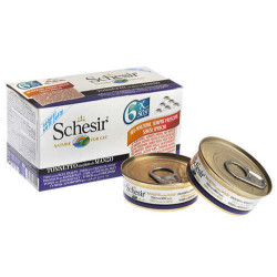 Schesir - Schesir C106 Multipack Ton Balıklı Ve Biftekli Kedi Yaş Maması 50 Gr. ( 6 Lı Paket )