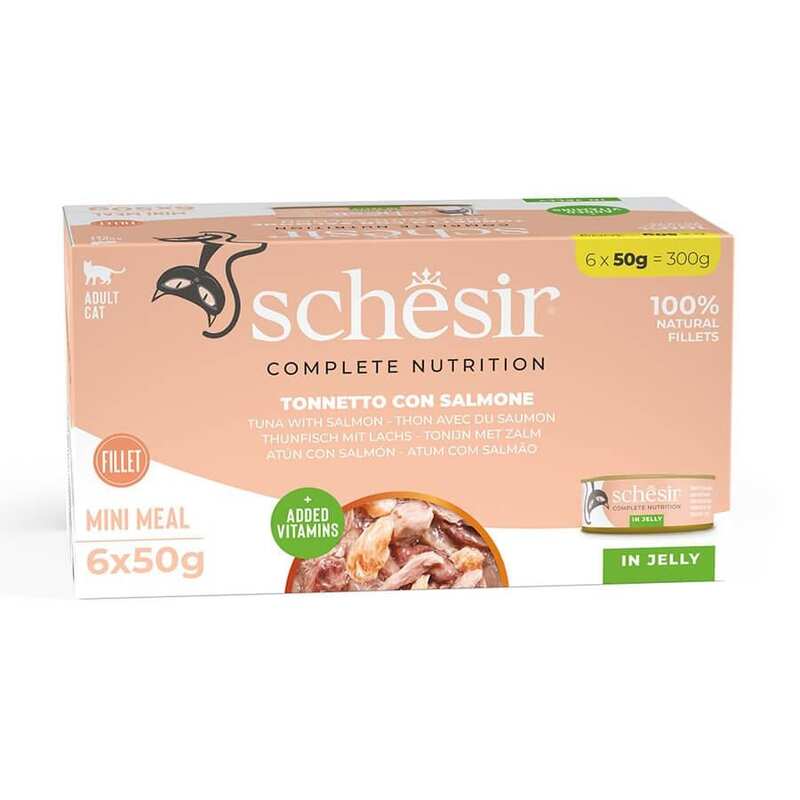 Schesir - Schesir C125 Multipack Ton Ve Somonlu Kedi Yaş Maması 50 Gr. ( 6 Lı Paket )