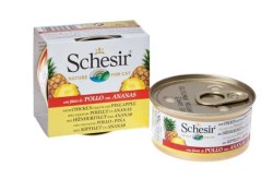 Schesir - Schesir Fruit Tavuk Ve Ananaslı Yetişkin Köpek Konservesi 150 Gr.