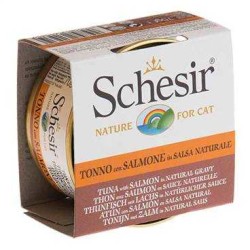 Schesir - Schesir Soslu Tuna Ve Somonlu Kedi Konservesi 70 Gr.