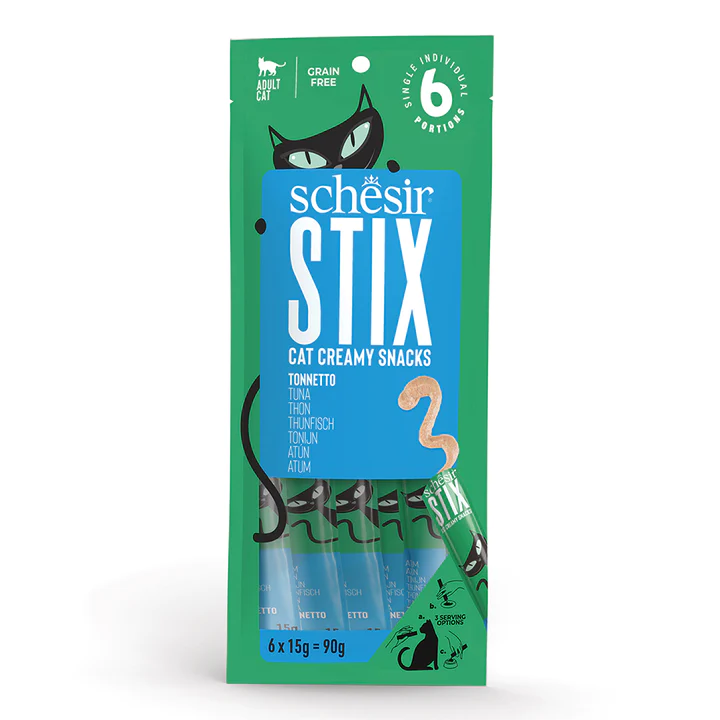 Schesir - SCHESIR STIX CAT ÖDÜL MOUSSE TON 6X15G