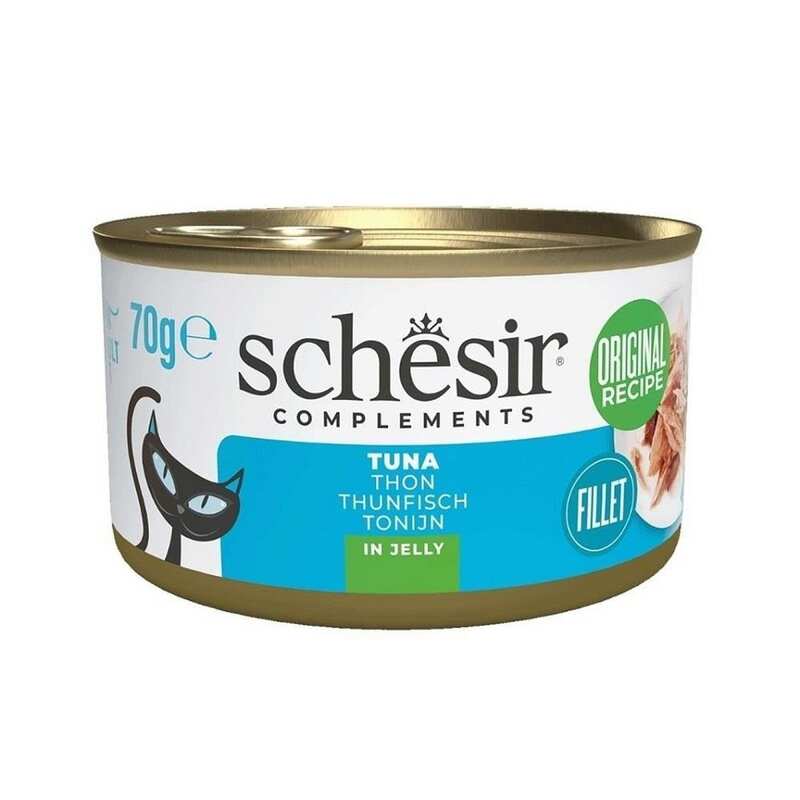 Schesir - Schesir Ton Balıklı Jöle İçinde Konserve Kedi Maması 70gr
