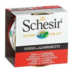 Schesir - Schesir Ton Balıklı Karidesli Jöleli Kedi Konservesi 85 Gr.