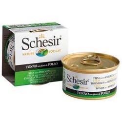 Schesir - Schesir Ton Balıklı Tavuk Ve Sebzeli Jöleli Kedi Konservesi 85 Gr. (1)
