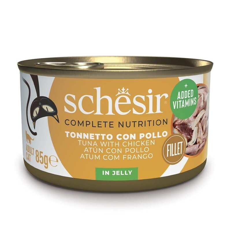 Schesir - Schesir Ton Balıklı Tavuk Ve Sebzeli Jöleli Kedi Konservesi 85 Gr.