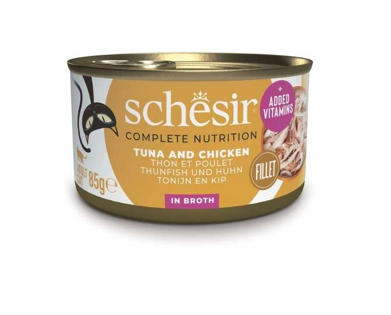 Schesir - Schesir Ton Balıklı Tavuklu Pirinçli Kedi Konservesi 85 Gr.