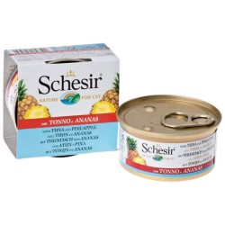 Schesir - Schesir Ton Balıklı Ve Ananaslı Kedi Konservesi 75 Gr.