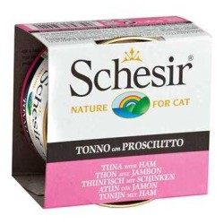 Schesir - Schesir Ton Balıklı Ve Jambonlu Jöleli Kedi Konservesi 85 G