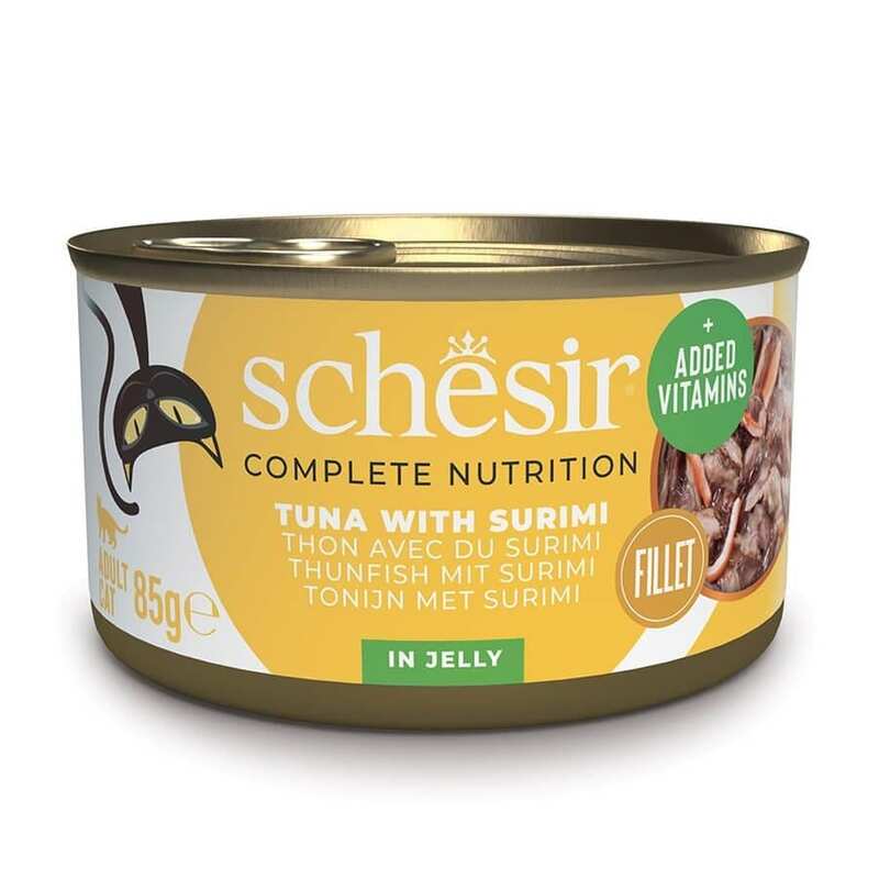 Schesir - Schesir Ton Balıklı Ve Yengeç Etli Jöleli Kedi Konservesi 85 Gr.