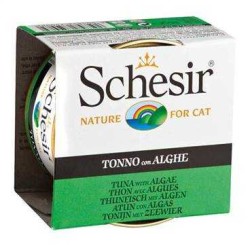 Schesir - Schesir Ton Balıklı Ve Yosunlu Jöleli Kedi Konservesi 85 Gr.