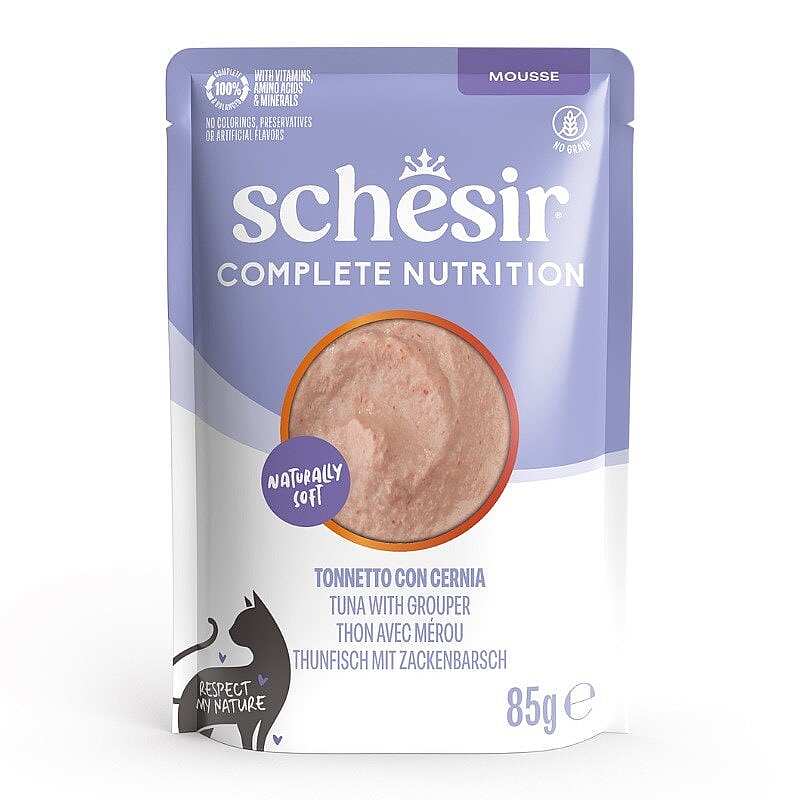 Schesiri Ton Balıklı ve Orfoz Balıklı Mus Kedi Pouch 85 g