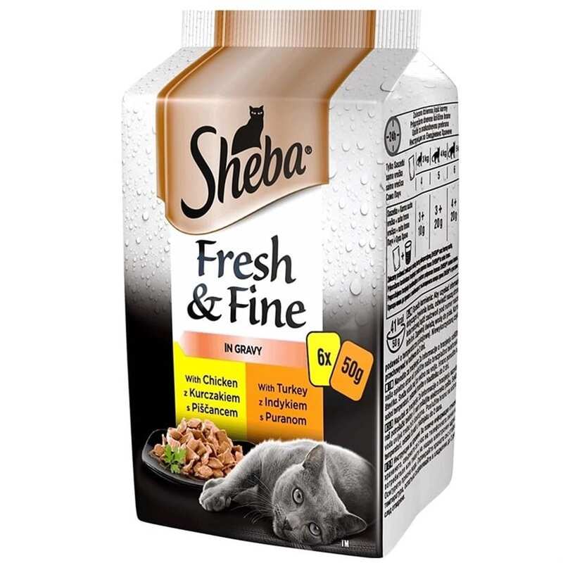 Sheba - Sheba Kümes Hayvanlı Seçenekler Kedi Konservesi 6x50 gr