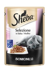 Sheba - Sheba Pouch Somon Balıklı Kedi Yaş Mama 85 Gr.