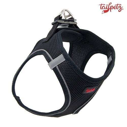 Tailpetz - Tailpetz Air Mesh Harness Göğüs Tasması Siyah Medium