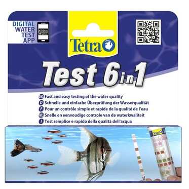 Tetra - Tetra Test 6 in 1 Tatlı Su Stip (Stick) 25 Adet