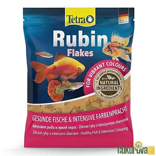Tetra Rubin Flakes Renklendirici Pul Yem 12 Gr