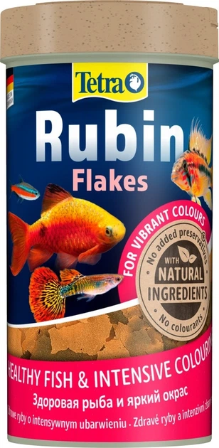 Tetra Yem - Tetra Rubin Flakes Renklendirici Pul Yem 250 Ml