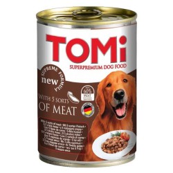 Tomi - Tomi 5 Çesit Kırmızı Etli Köpek Konservesi 400 Gr.