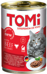 Tomi - Tomi Biftekli Kedi Konservesi 400 Gr.