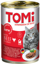 Tomi Biftekli Kedi Konservesi 400 Gr. - Thumbnail