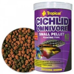 Tropical - Tropical Cichlid Omnivore Small Pellet Balık Yemi 360 Gr / 1000 Ml (1)
