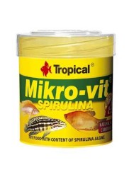 Tropical - Tropical Mikrovit Spirulina Yavru Balıklar İçin Spirulina Algli Yem 32 Gr / 50 Ml