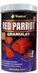 Tropical - Tropical Red Parrot Granulat Papağan Cichlid Renk Yemi 400 Ml / 1000 Gr