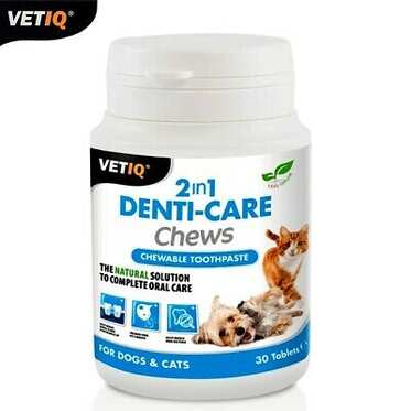 VetIQ - Vetıq 2 İn 1 Denti-Care Chews Çiğnebilir Diş Macunu 30 Tablet