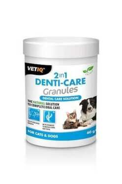 VetIQ - Vetıq 2İn1 Denti-Care Plak Sökücü Granules 60 Gr.