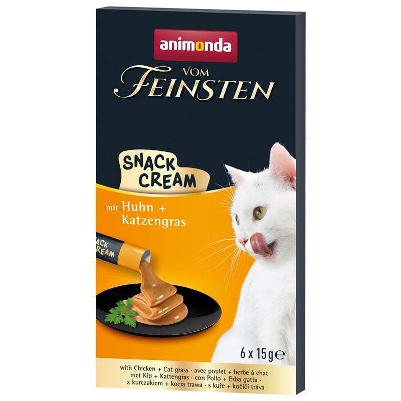 Animonda - V.F.TAVUK&KEDİ OTLU SNACK-KREM 6x15G