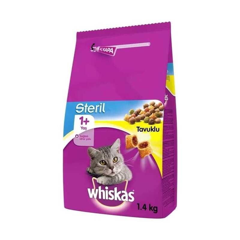 Whiskas - Whiskas Tavuklu Kısırlaştırılmış Kedi Maması 1.4 kg