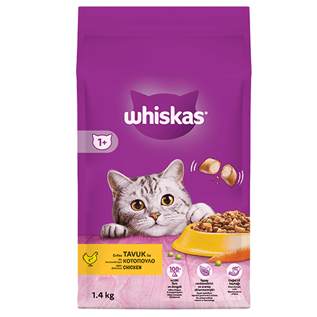 Whiskas - Whiskas Tavuklu Yetişkin Kedi Maması 1,4kg
