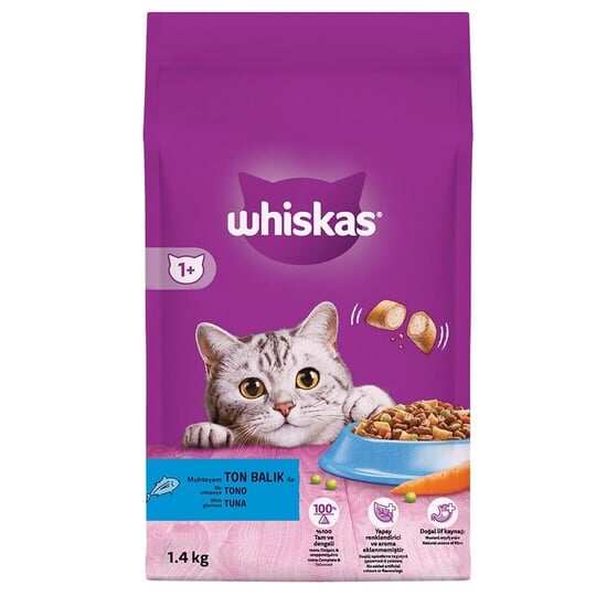 Whiskas - Whiskas Ton Balıklı Sebzeli Kuru Kedi Maması 1,4 Kg