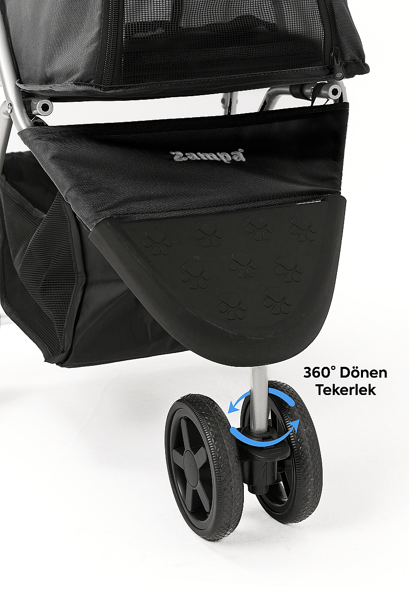 ZAMPA TRİBORO KÖPEK&KEDİ ARABA BLACK 46x85x91,5 cm - 6